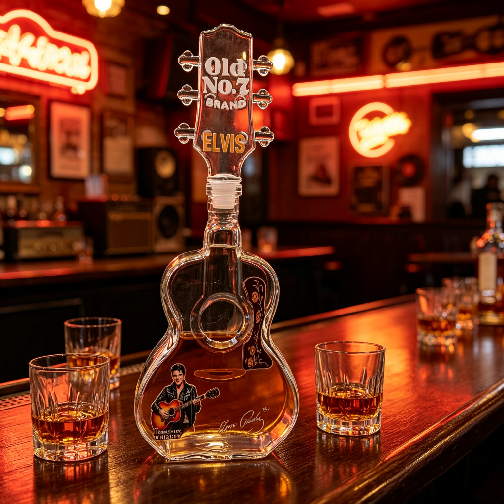 Old Fashioned Glass - Decantador de Whisky de Vidrio con