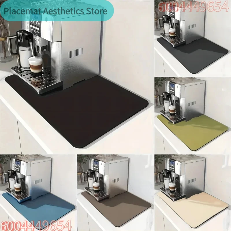 Bar Mat Rubber - Alfombrilla Antideslizante para Cafetera, Multicolor, Resistente