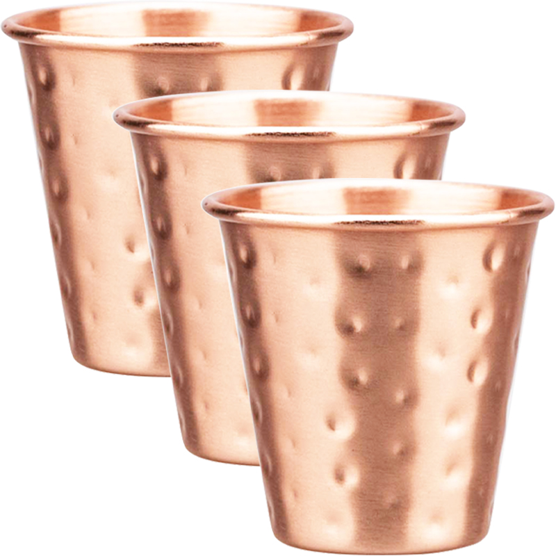 Mule Copper Mug - Juego de 3 Tazas de Cobre