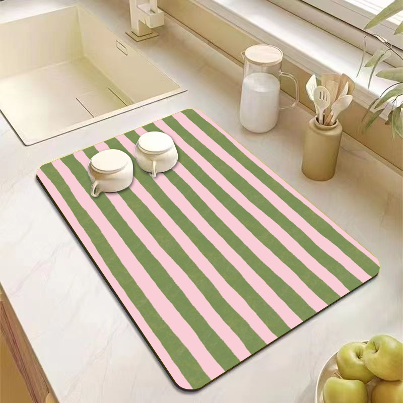 Bar Mat Rubber - Tapete Decorativo para Cocina con Rayas