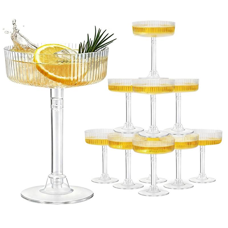 Home Bar Supplies - Copas de plástico transparente para postre