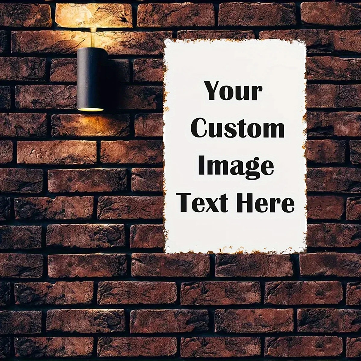 Home Bar Signs - Letrero de Metal Personalizado con Foto