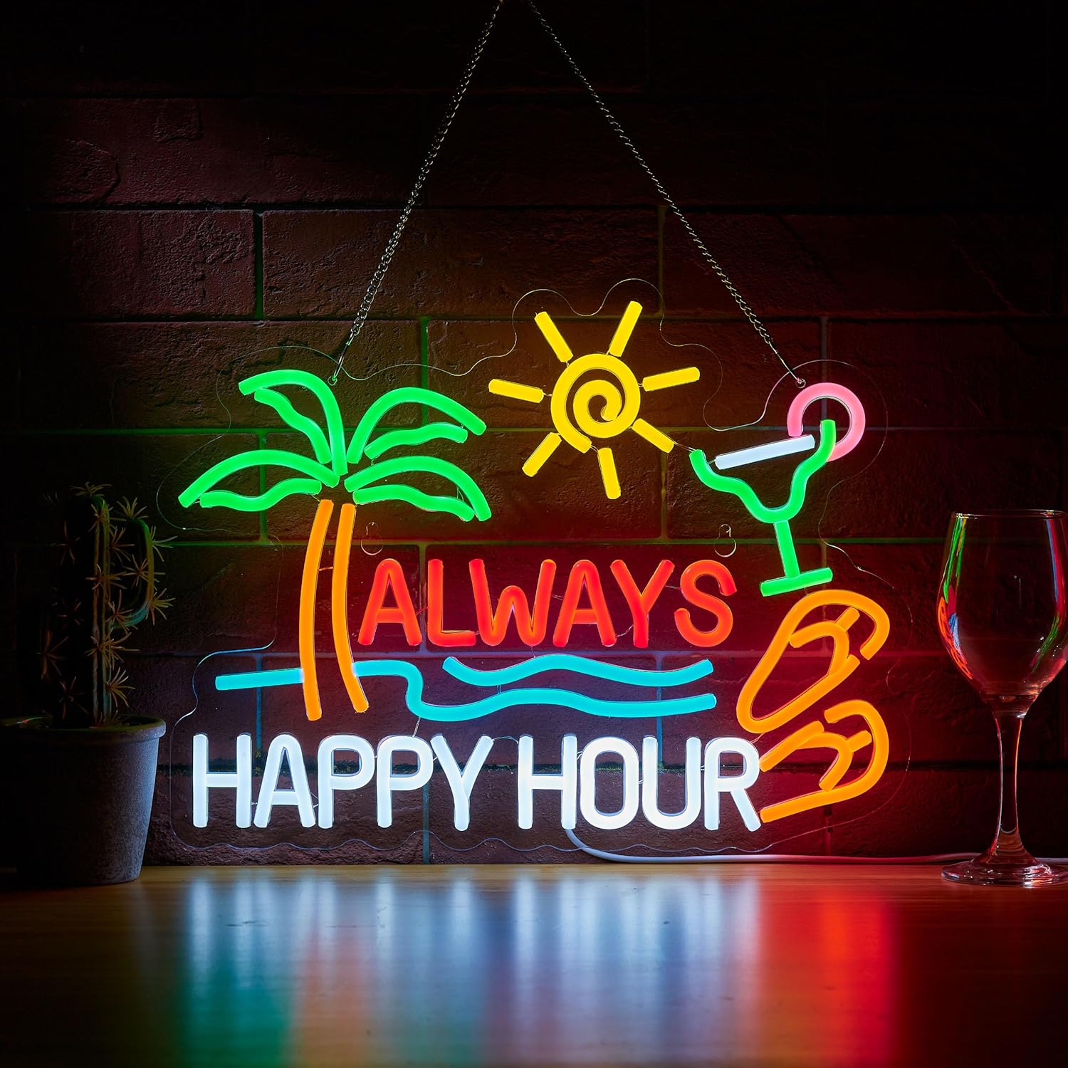 Home Bar Signs - Letrero de Neón LED USB Regulable