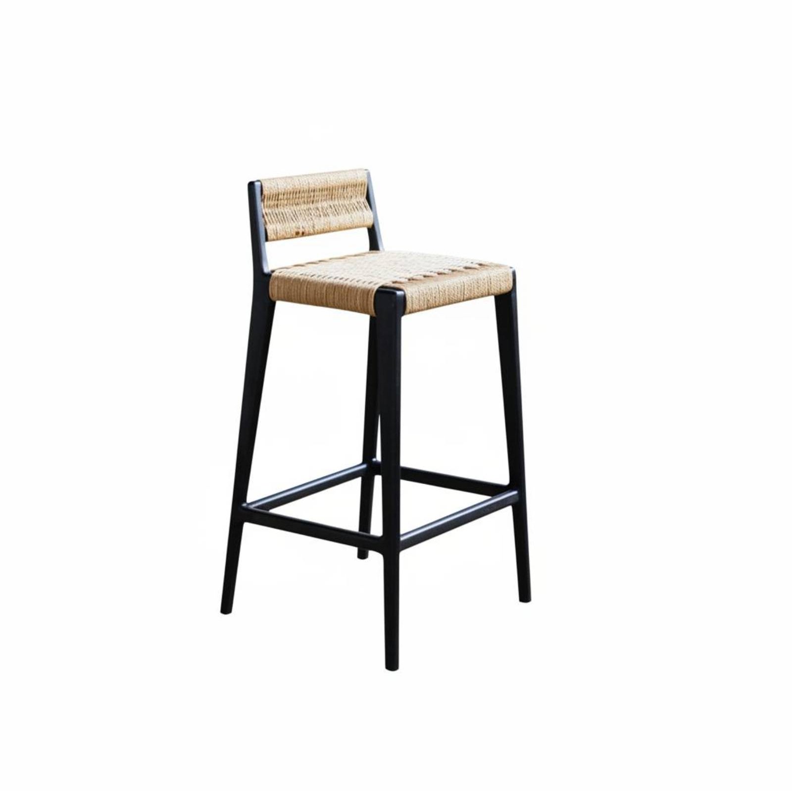 Home Bar Stools - Taburete alto de madera resistente con