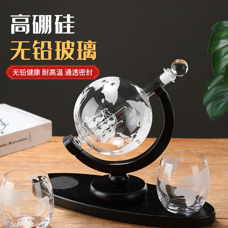 Decanter Globe Set - Globo botella de copa de vino