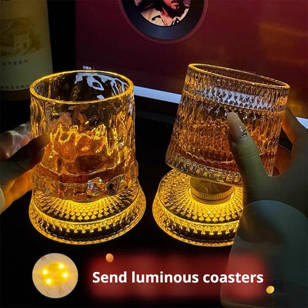 Old Fashioned Glass - 360 ° Vaso de whisky giratorio