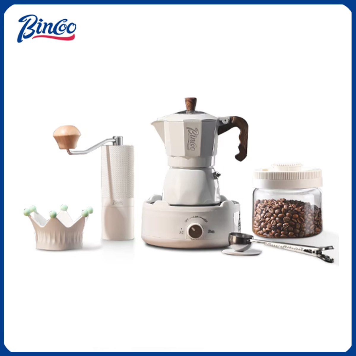 Home Bar Supplies - Cafetera Moka de doble válvula Bincoo,