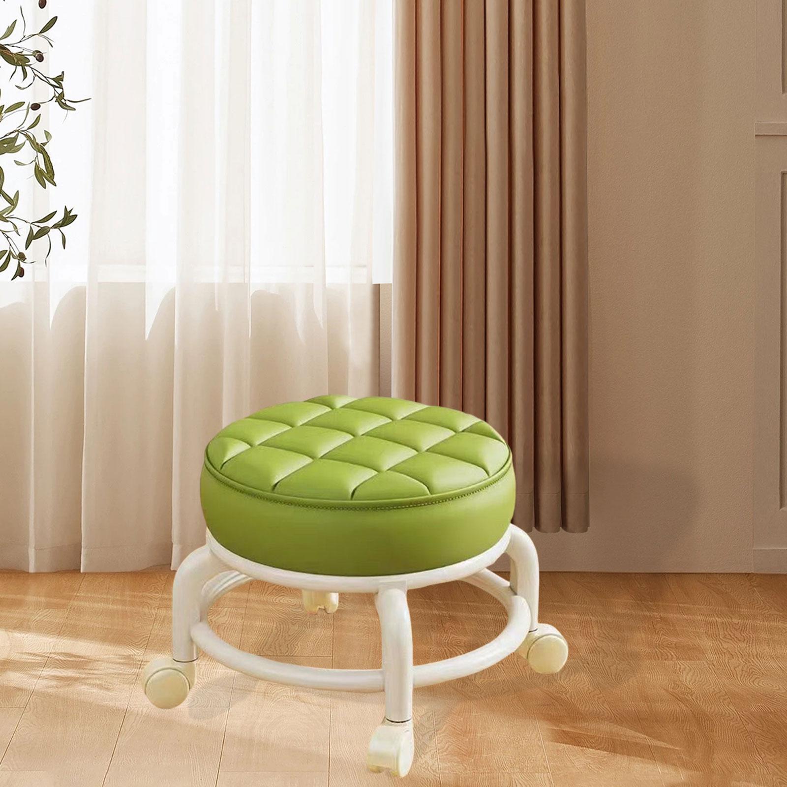 Home Bar Stools - Silla pequeña giratoria 360 con ruedas