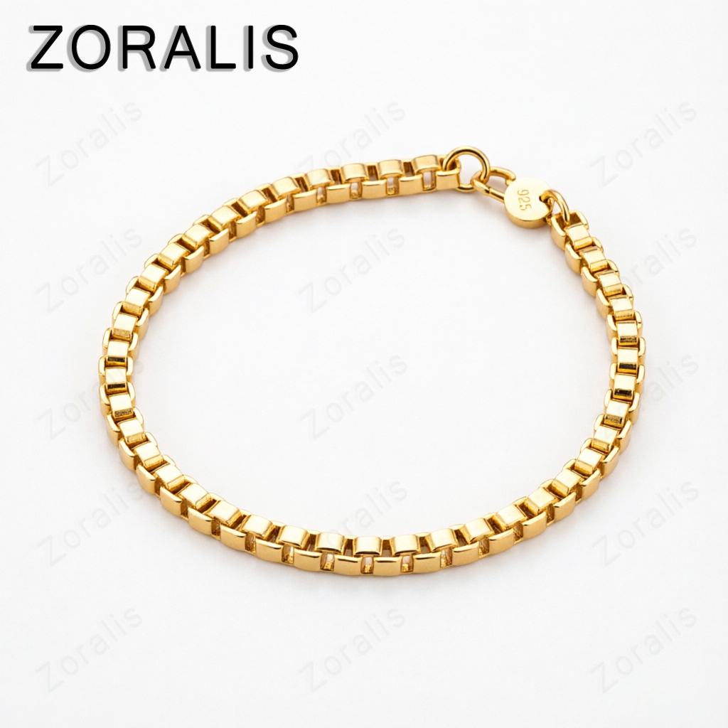 Bar Cart Gold - Exquisita pulsera de cadena de oro