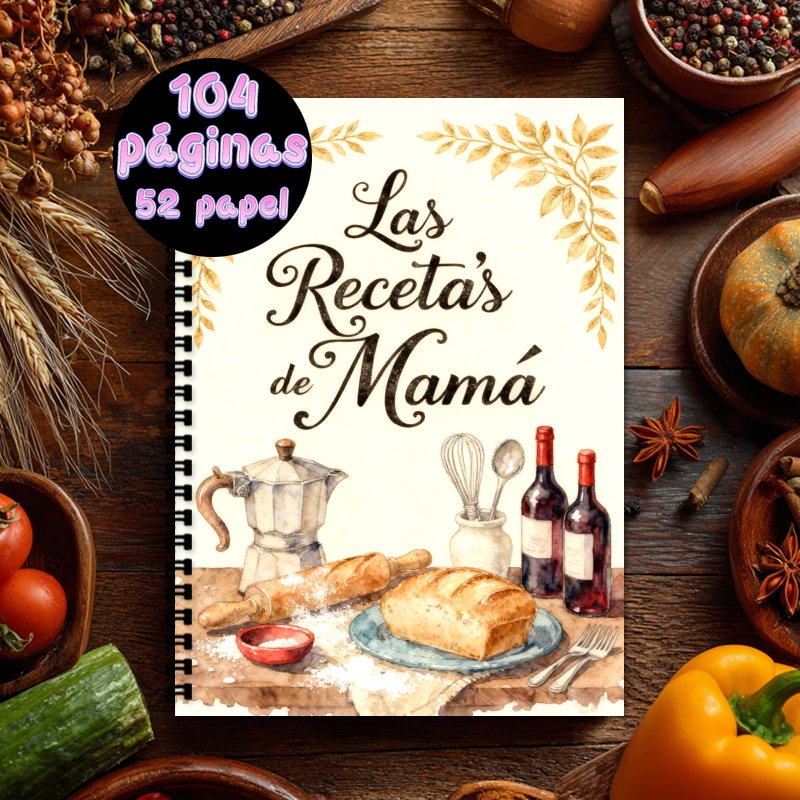Cocktail Recipe Book - Cuaderno de Recetas Español A5, Libro