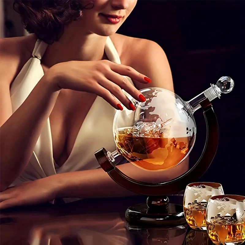 Juego de decantador de whisky  - Decanter Globe Set reseña y precio