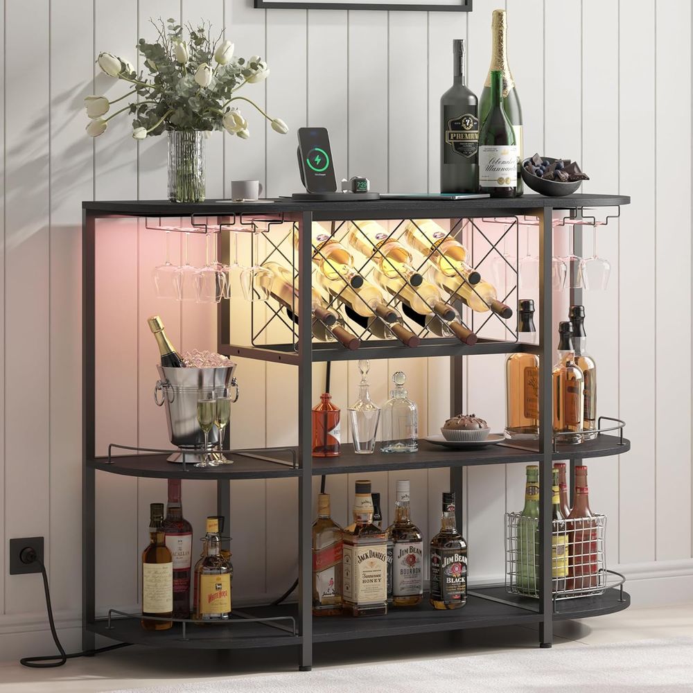 Mesa de Centro Negra de 3 Nive - Home Bar And Kitchen reseña y precio