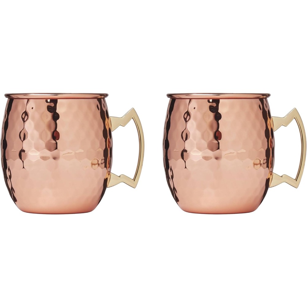 Juego de 2 Tazas Facetadas de  - Mule Copper Mug reseña y precio