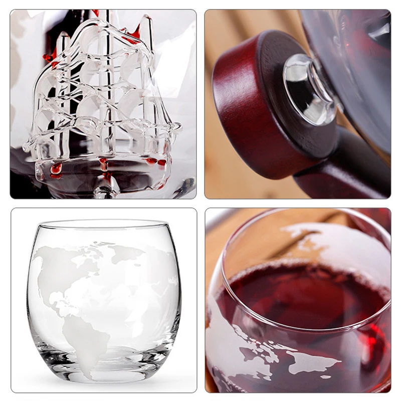 Decantador de whisky, globo, j - Decanter Globe Set reseña y precio