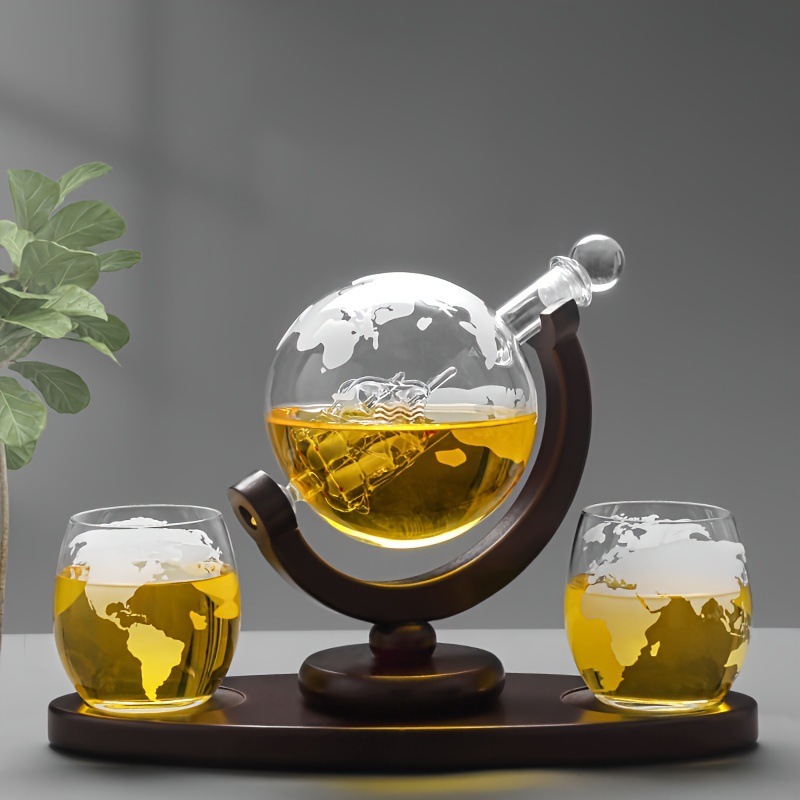 Decantador de whisky con forma - Decanter Globe Set reseña y precio