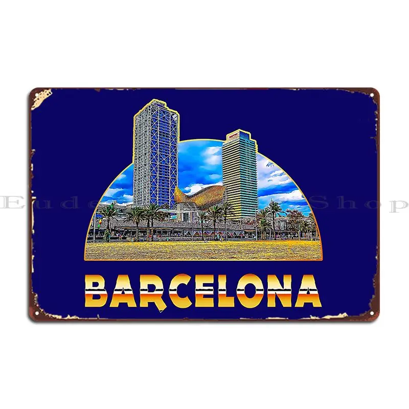 Letrero metálico con impresión - Home Barcelona reseña y precio