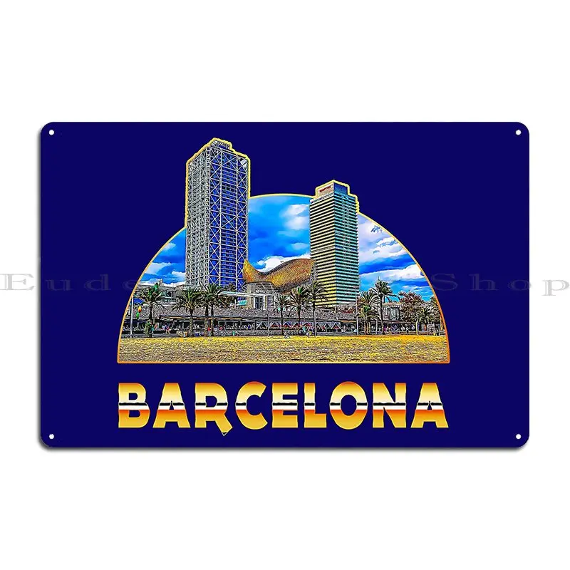 Letrero metálico con impresión - Home Barcelona reseña y precio