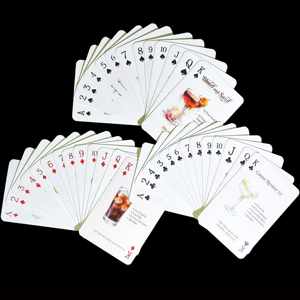 54 Cartas de Recetas de Cóctel - Cocktail Recipe Book reseña y precio