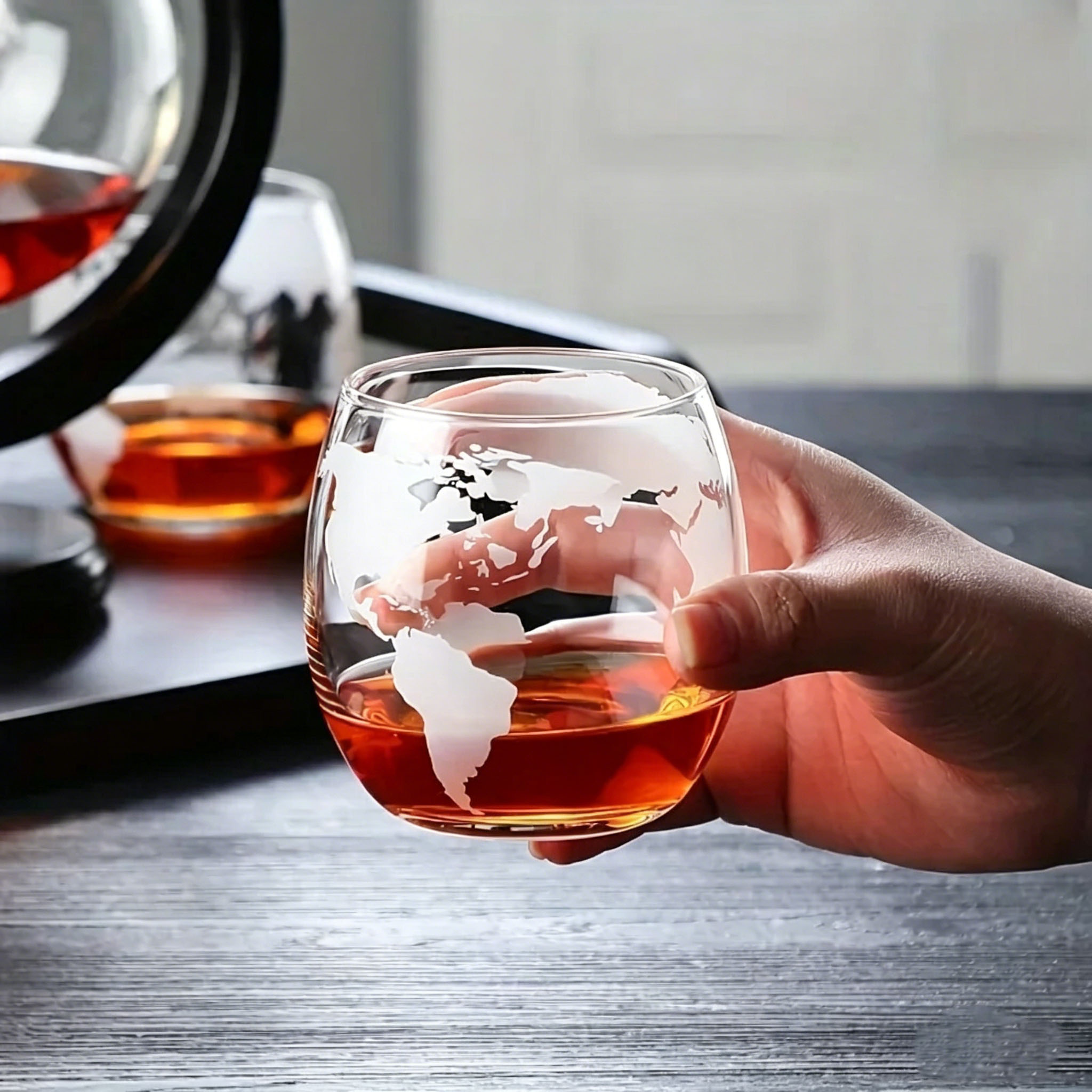 Juego de decantador de whisky  - Decanter Globe Set reseña y precio