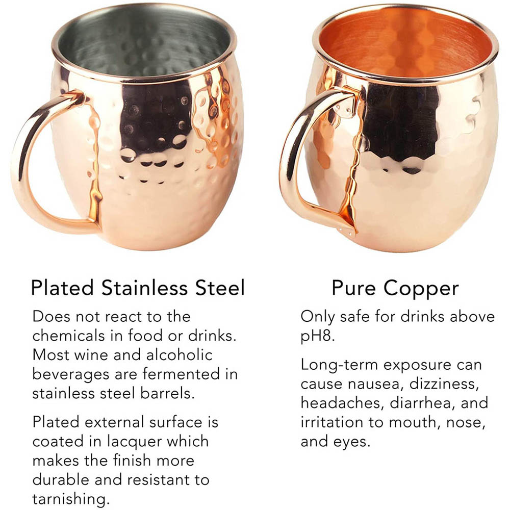 Taza de mula de Moscú de cobre - Mule Copper Mug reseña y precio
