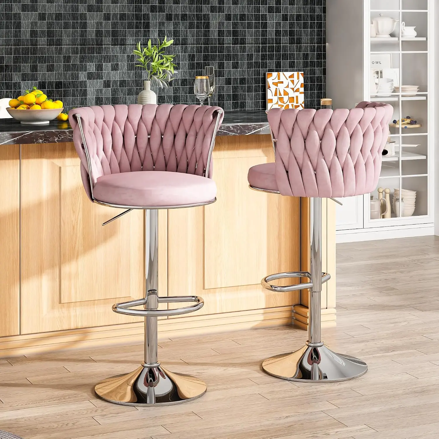 Juego de 2 taburetes de bar de - Home Bar Stools reseña y precio