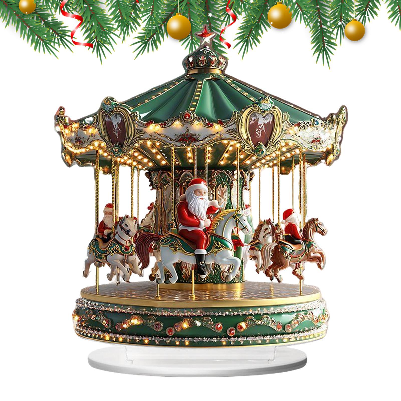 Carrusel de Navidad acrílico 2 - Home Bar Shelf reseña y precio