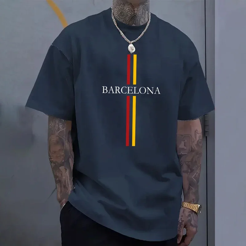 Camiseta de algodón para hombr - Home Barcelona reseña y precio
