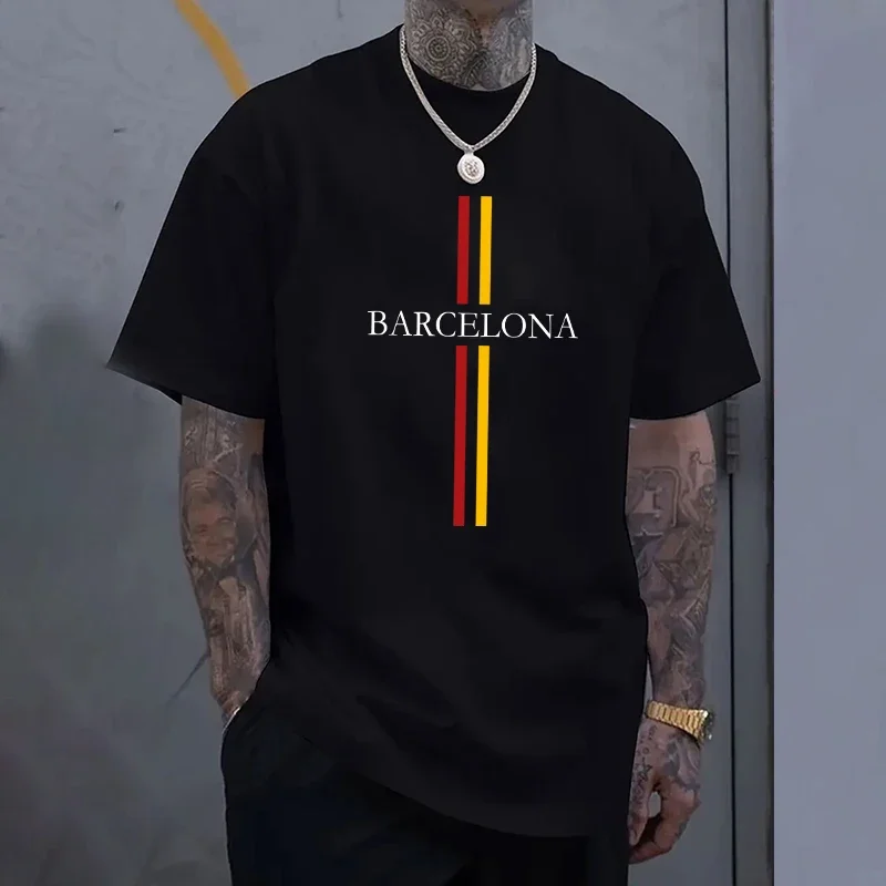 Camiseta de algodón para hombr - Home Barcelona reseña y precio