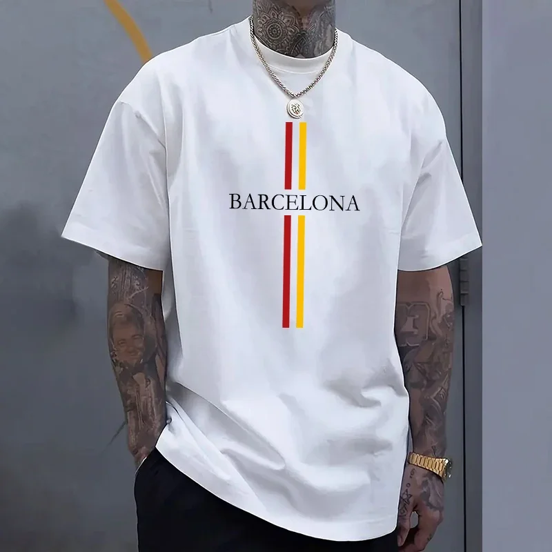 Camiseta de algodón para hombr - Home Barcelona reseña y precio