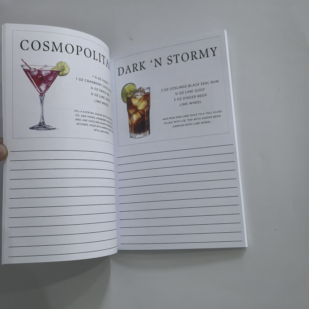 Libro de recetas de cócteles c - Cocktail Recipe Book reseña y precio