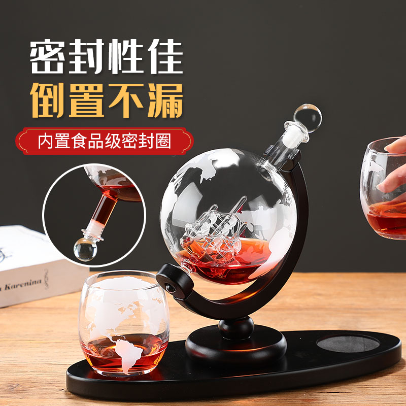 Globo botella de copa de vino  - Decanter Globe Set reseña y precio