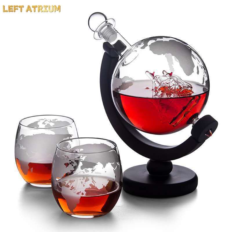 Decantador de vidrio con forma - Decanter Globe Set reseña y precio