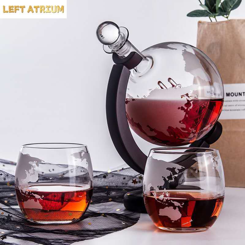 Decantador de vidrio con forma - Decanter Globe Set reseña y precio