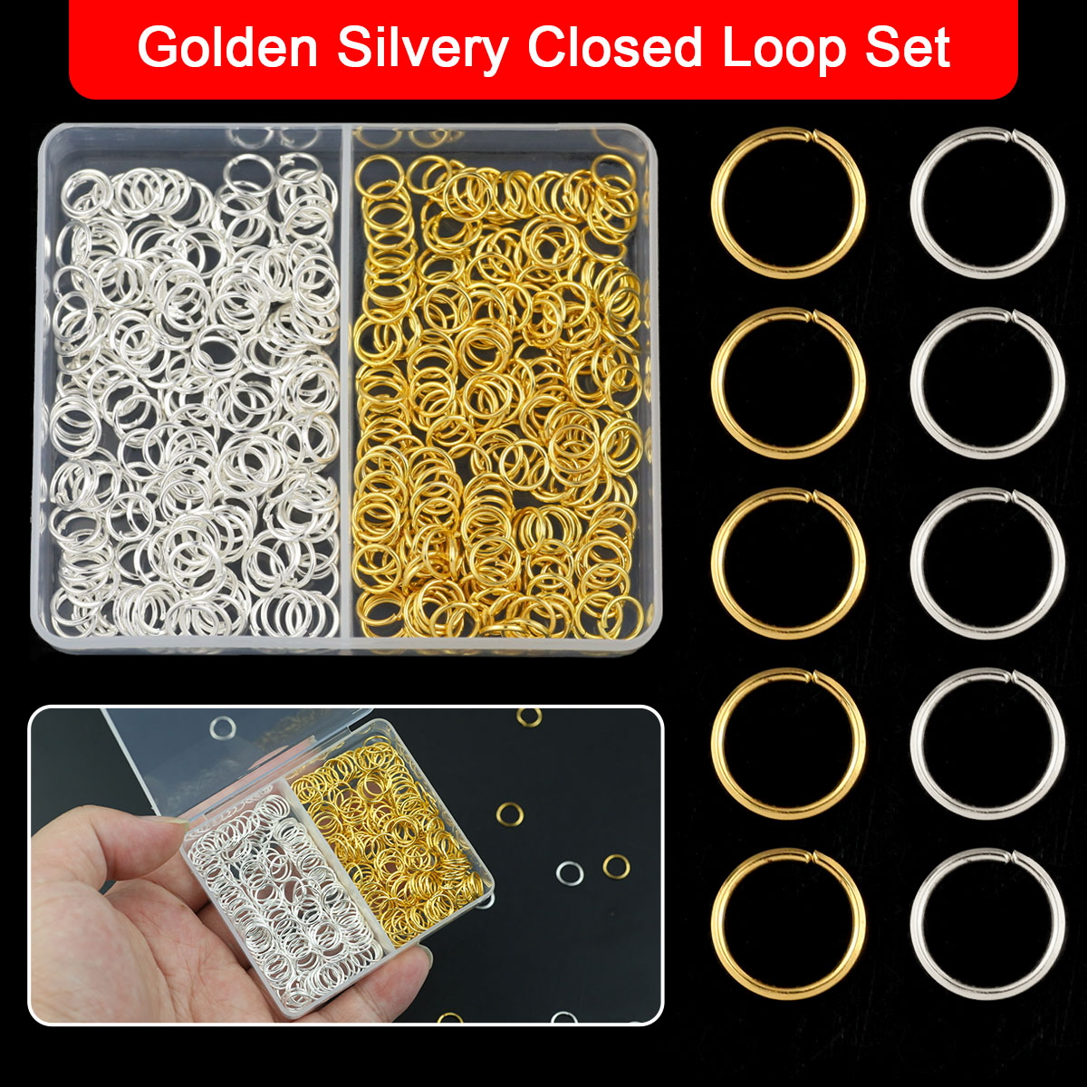 Anillo de salto abierto de Col - Bar Cart Gold reseña y precio