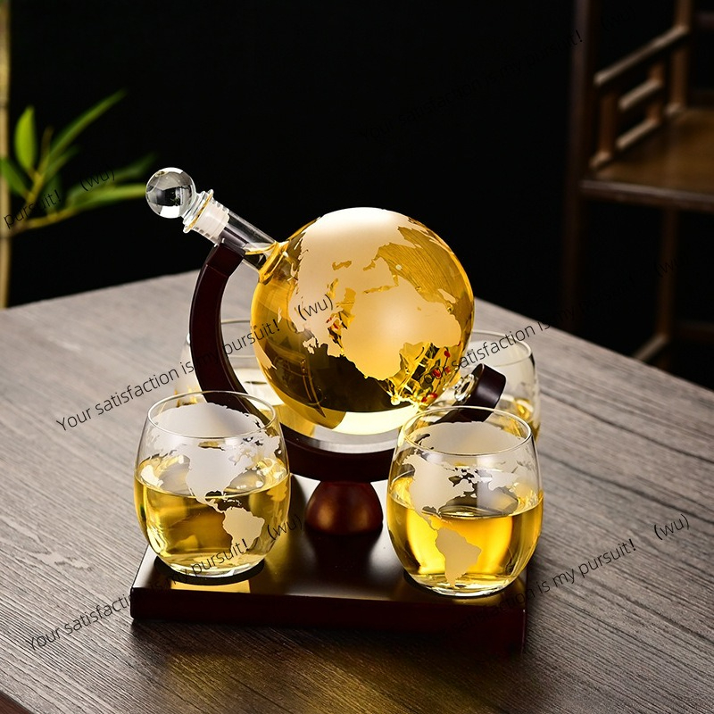 Botella de vidrio de whisky cr - Decanter Globe Set reseña y precio