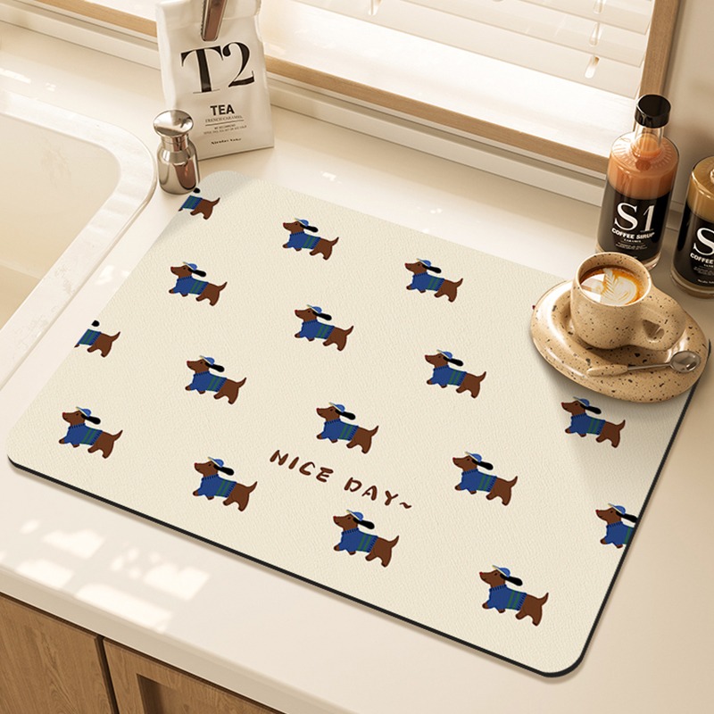 Estera de secado de cocina con - Bar Mat Rubber reseña y precio
