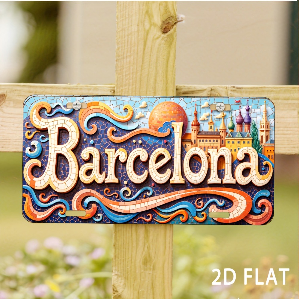 Letrero Plano 2D de Barcelona, - Home Barcelona reseña y precio