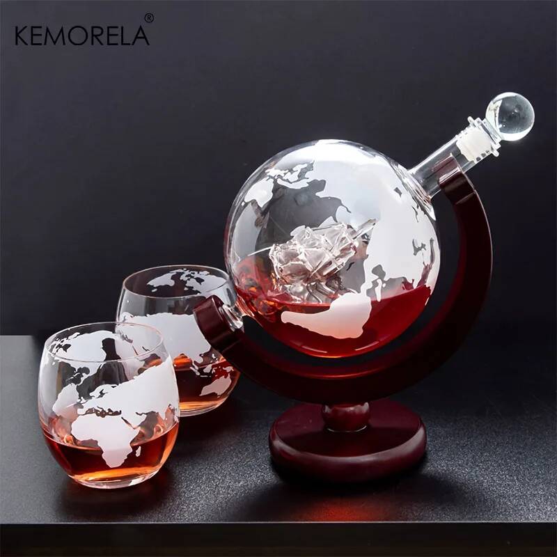 Juego de decantador de whisky  - Decanter Globe Set reseña y precio
