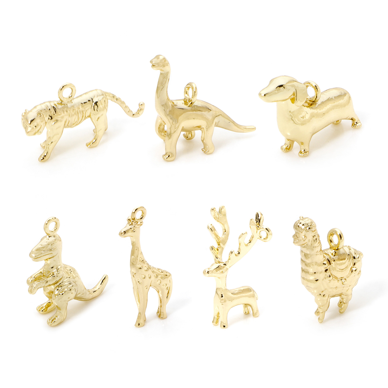 2 uds dijes de latón de animal - Bar Cart Gold reseña y precio