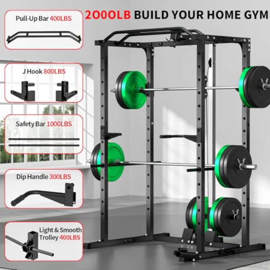 Rack de potencia para gimnasio - Home Bar And Gym reseña y precio