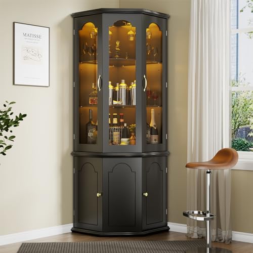 Mueble Bar Esquinero con Luces - Home Bar Shelf reseña y precio