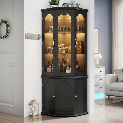 Mueble Bar Esquinero con Luces - Home Bar Shelf reseña y precio