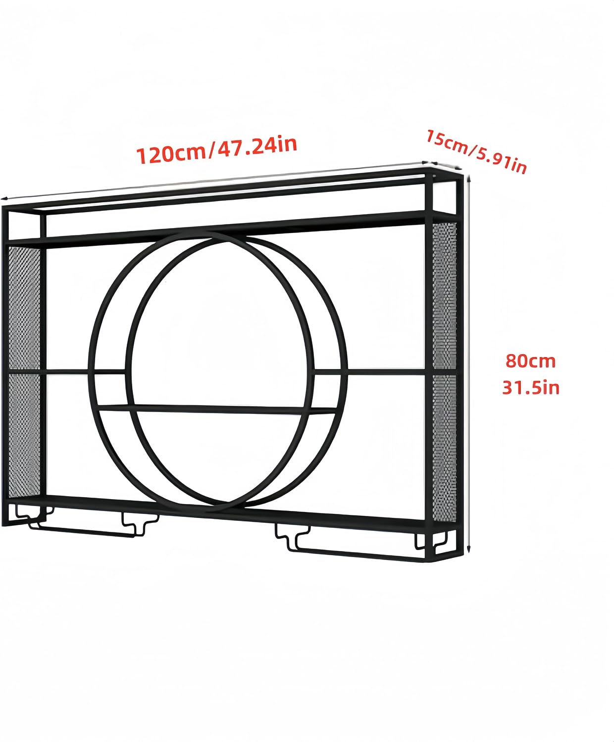 Estante de Pared Metálico Negr - Home Bar Shelf reseña y precio