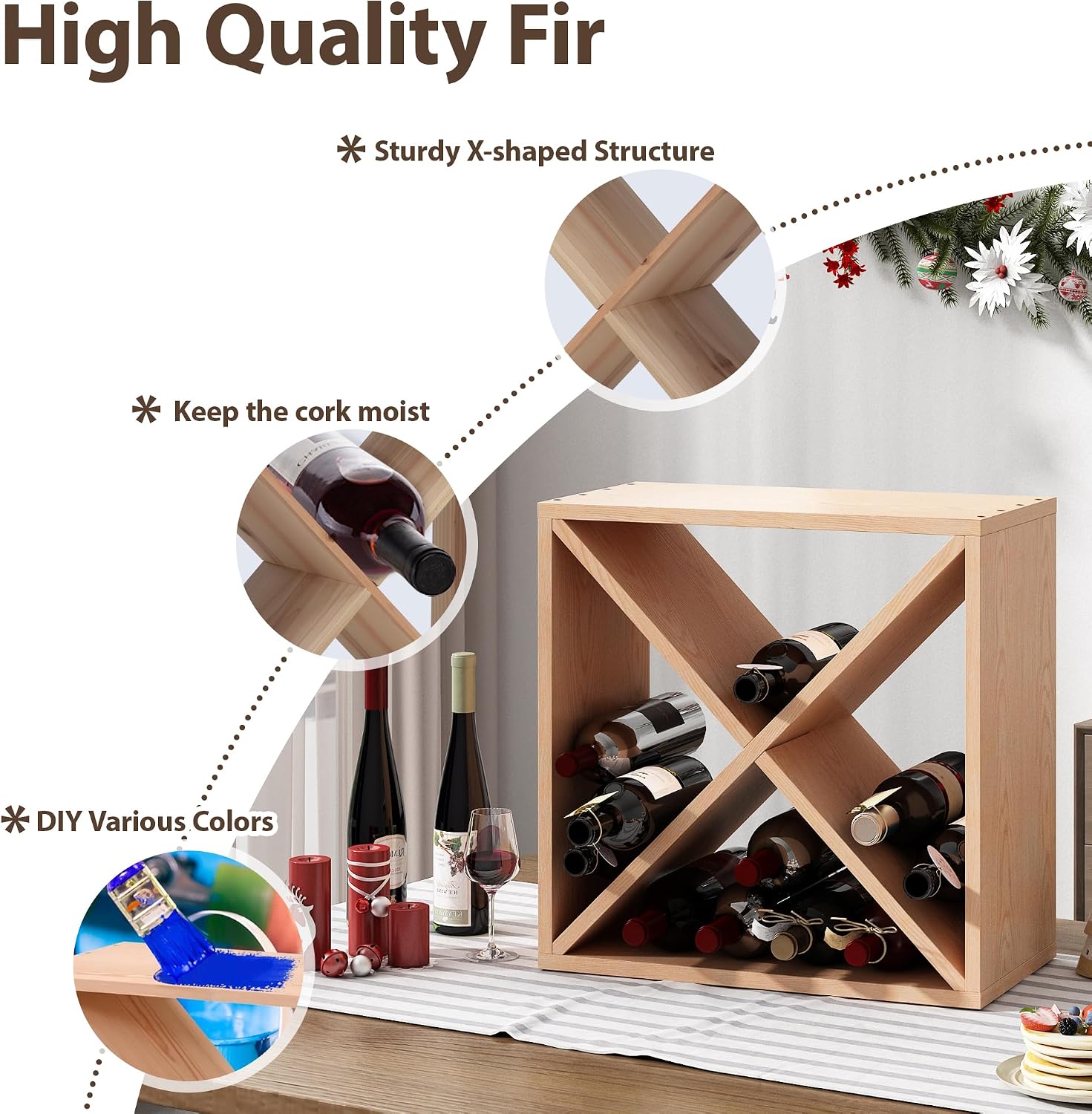 Estante para 96 Botellas de Vi - Home Bar Shelf reseña y precio
