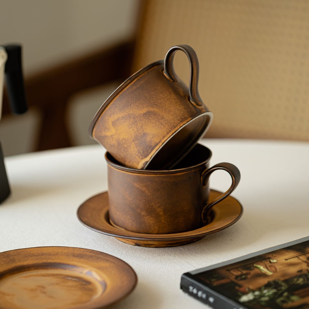Juego de Taza y Plato de Café  - Old Fashioned Glass reseña y precio