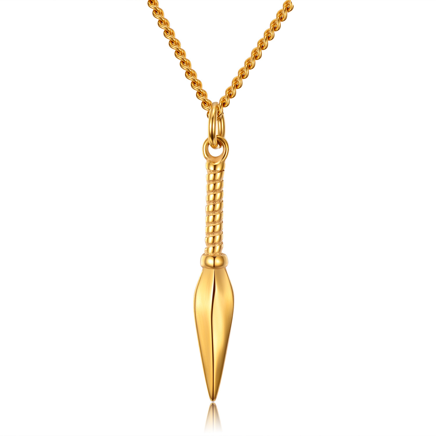 Collar con colgante de lanza p - Bar Cart Gold reseña y precio