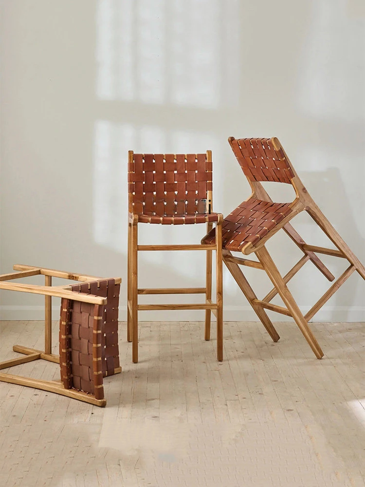 Taburete Alto de Madera Maciza - Home Bar Stools reseña y precio