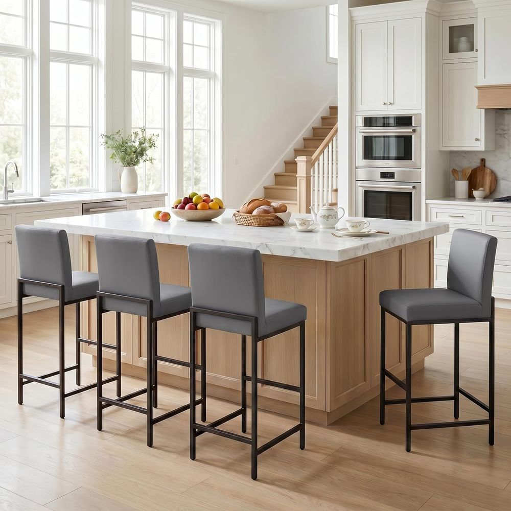Juego de 4 Taburetes de Bar Ta - Home Bar Stools reseña y precio
