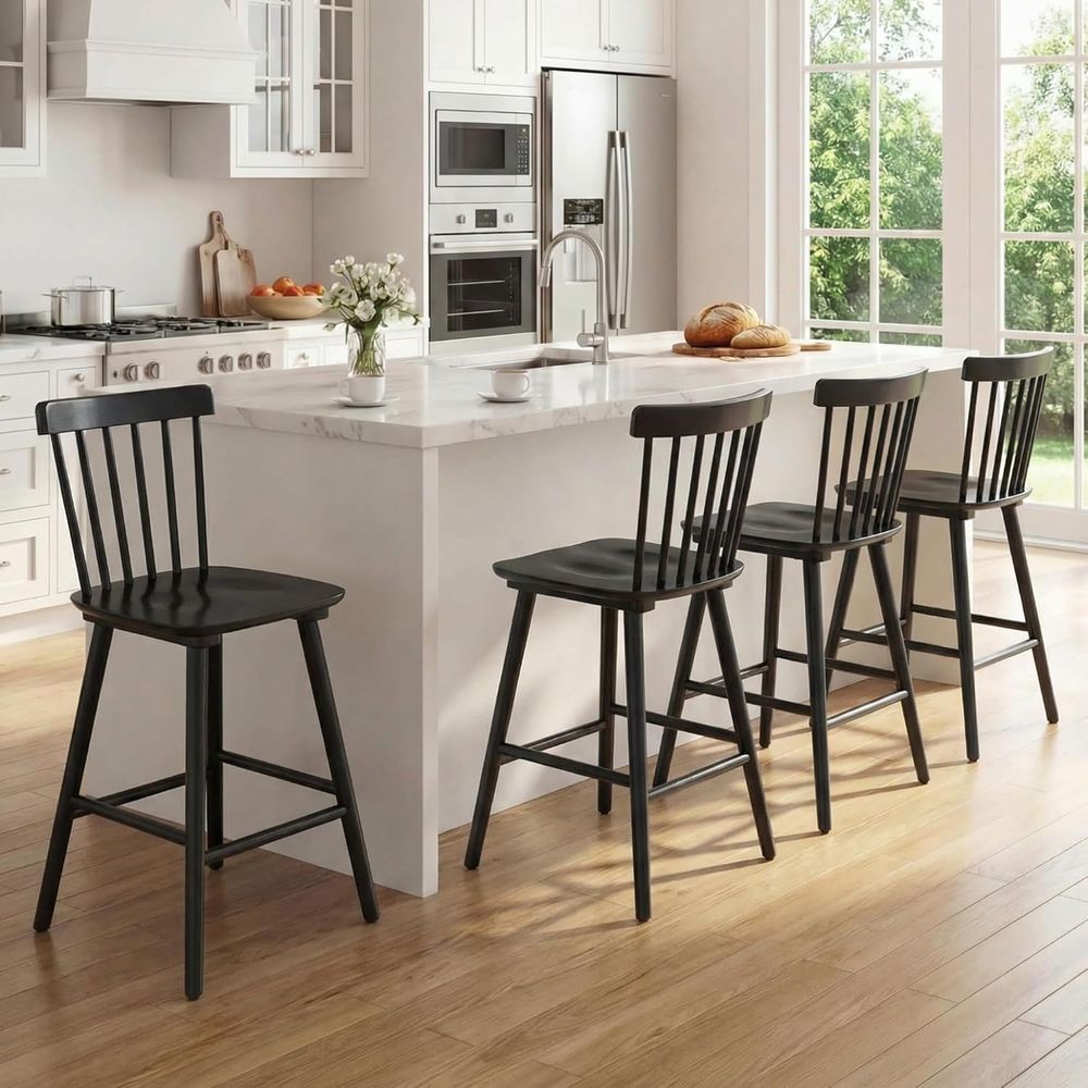 Juego de 4 taburetes de bar de - Home Bar Stools reseña y precio